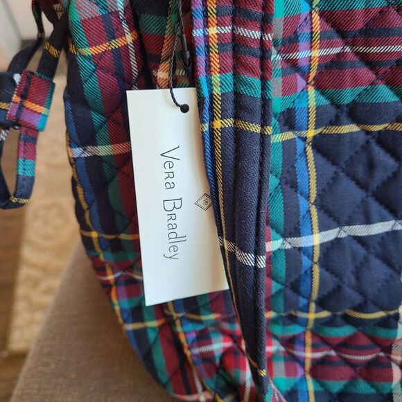 New Vera Bradley Glenna Satchel Quilted Handbag Tartan Plaid Purse Tote - Picture 11 of 11
